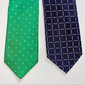Lot of 2 Jos. A. Bank Ties - 100% Silk